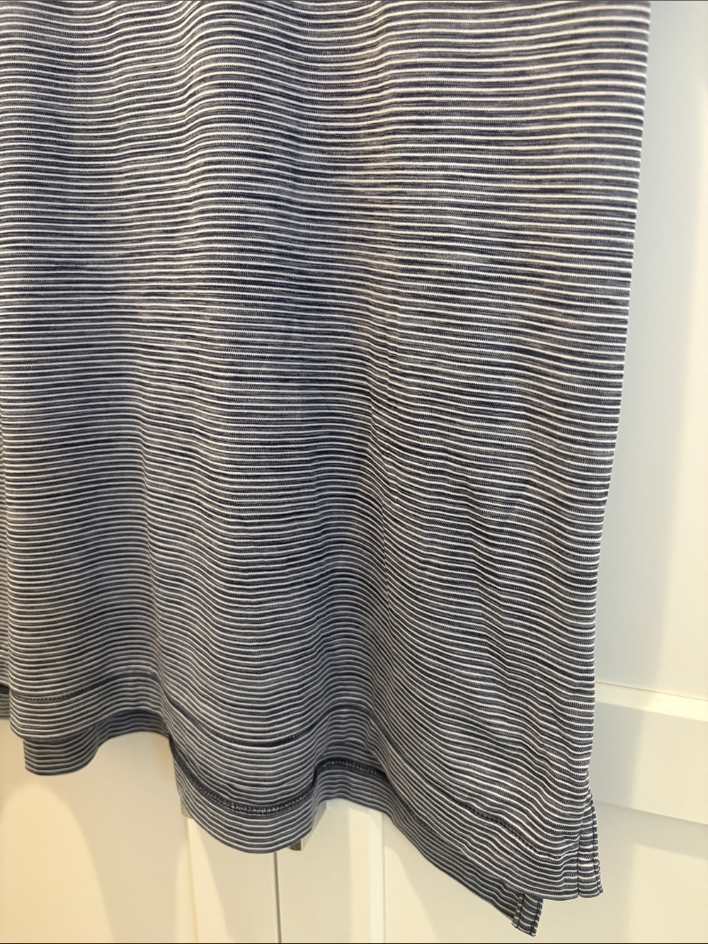 Peter Millar Featherweight Navy and White Fine-Striped Polo - Picture 5 of 11